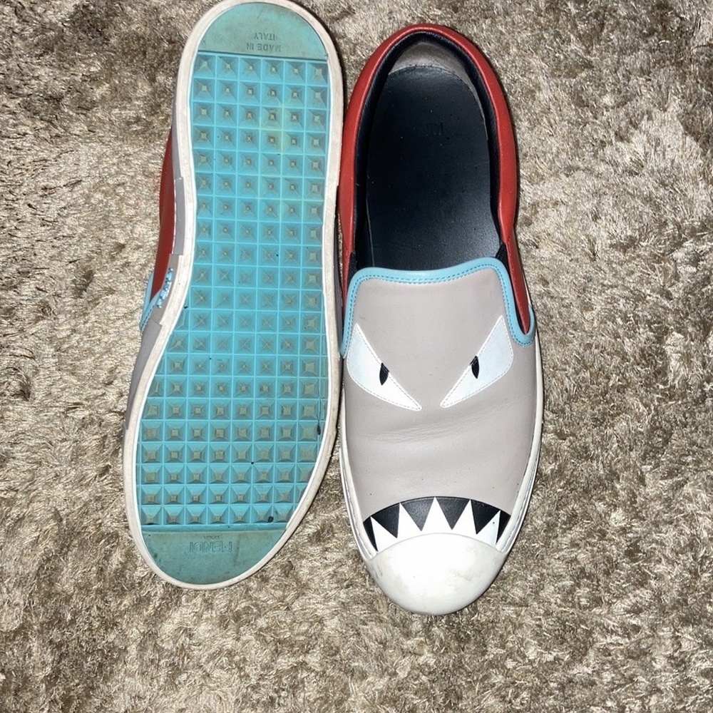Fendi monster 👹 low top slip on sneaker